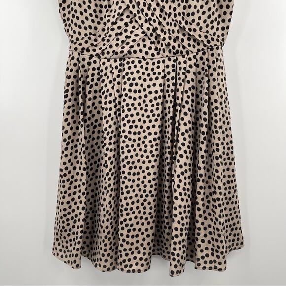 BCBGeneration Dress Chai Combo Polka Dot Dots Mesh Mini Black & Creme Size 6 - Picture 10 of 15